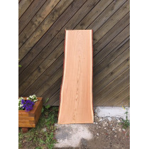 Baumscheibe, Massivholz Tischplatte, Bartresen, unbesäumt, Handwerk, Lärche 100x40x3cm